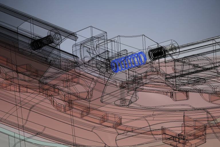 capota marítima em desenvolvimento no autocad